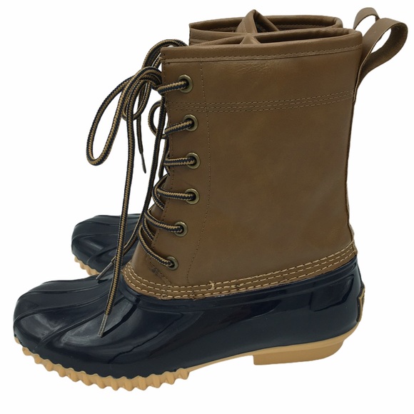 Sporto Ariel The Original Duck Boot Navy & Tan 6.5 - Picture 8 of 12